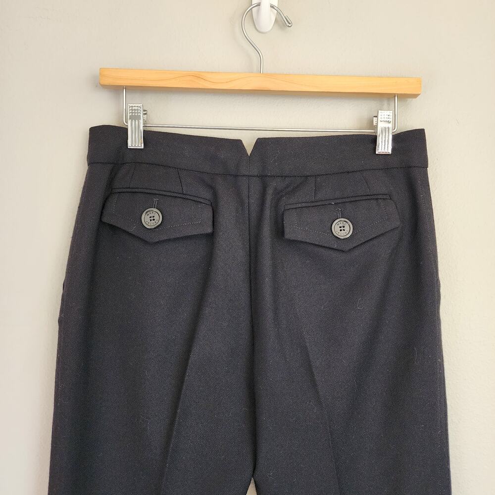 Marc Jacobs 100% Wool Black Mid-Rise Dress Trouser Pants Women's Size 8 - Picture 7 of 13